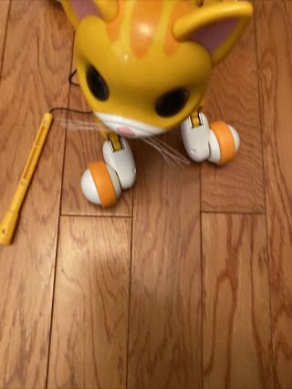 Orange Zoomer Kitty Robot Cat - No Charger & Half Tail Missing 2