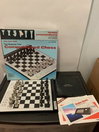 Radio Shack Computerized Chess Set 1650 60 - 2194 Vtg Game Complete