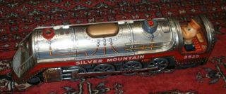 Vintage Modern Toys Silver Mountain Tin Train 3525 &