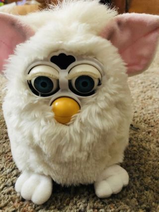Furby 70 - 800 White With Pink Ears