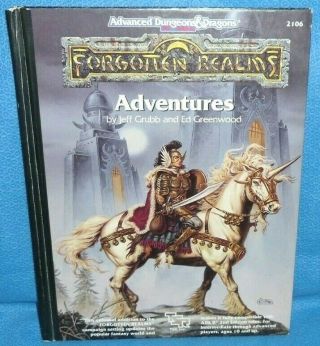 Ad&d Forgotten Realms Adventures Hc Supplement - Tsr 2nd Ed.  Time Of Troubles