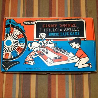 Vintage 1958 Remco Giant Wheel Horse Race Game