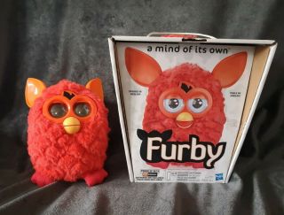 Furby Orange Red Phoenix 2012 Hasbro Electronic Pet Toy
