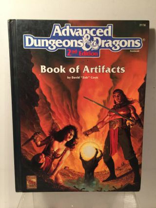 Advanced Dungeons And Dragons - Book Of Artifact 2nd Edition (213) Hc Tsr 1993