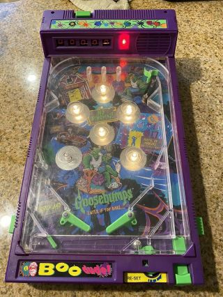 Vintage Goosebumps Electronic Pinball Game Srm 1996 Toy Rare R.  L.  Stine 90s