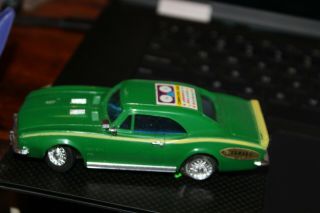 Ideal Motorific,  Green Camaro W/motor And Chassis 1970 Plastic