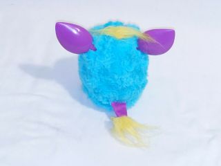 Furby 2012 Blue Teal Purple Ears & Feet Yellow Hair and Tail - 2
