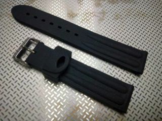 chronotac 20mm rubber watch band for automatic submariner 1680 red vintage sub 3