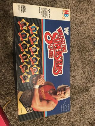 Vintage 1985 Wf Wrestling Superstars Board Game Wwf Hulk Hogan