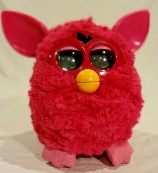 2012 Furby Boom Hot Pink Body And Pink Hair Electronic Interactive Pet -