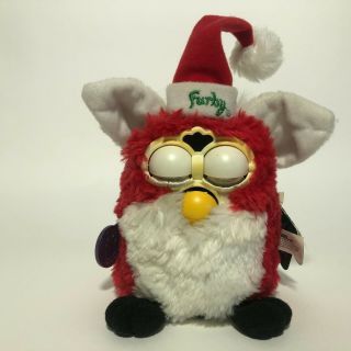 Christmas Furby 1999 Red And White Special Limited Edition - Tiger Electronics