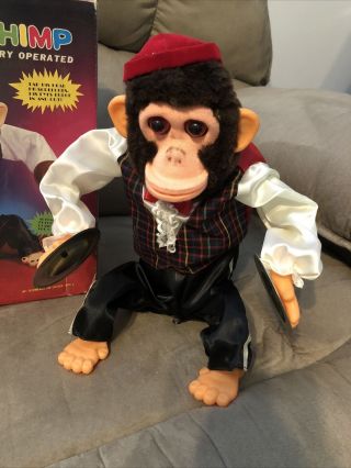 Multi - Action Charley Chimp Battery Operated by R.  E.  G. 2