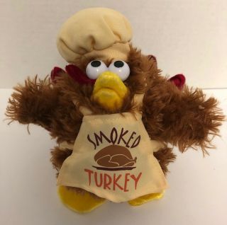 Dandee Smoked Turkey Animated Musical Toy Figure Chicken Dance Plush E2