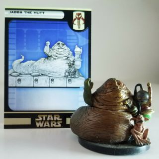 Star Wars Miniatures Rebel Strom Jabba The Hutt 50 With Card