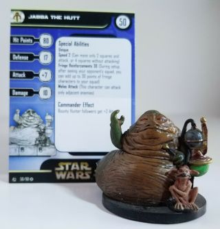 Star Wars Miniatures Rebel Strom Jabba The Hutt 50 with Card 2