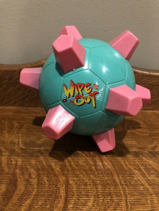 Ertl Wipe Out Bumble Ball Teal Pink Studs Motorized Ball 1990s