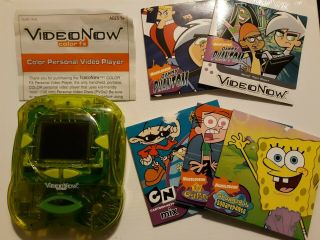Videonow Color Fx Portable Personal Video Player Hasbro 2006 With Discs