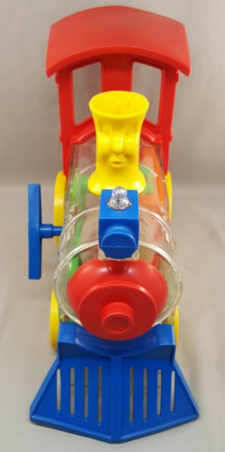 1974 Ideal Think & Learn Toot - Loo - Locomotive Clear Wind Up Whistling Toy Train 3