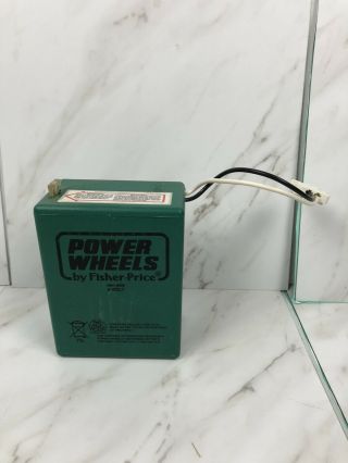 6 Volt Power Wheels Toddler Green Battery Fisher Price 6v 0801 - 0339