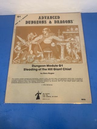 Steading Of The Hill Giant Chief Ad&d G1 Advanced Dungeons & Dragons Mono 9016