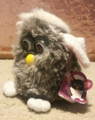 Vintage 1998 Electronic Furby By Tiger,  Grey And White.  Please Read Details