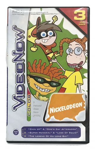 Videonow Nickelodeon 3 Disc Wild Thornberrys,  Tony Hawk,  The Fairly Odd Parents