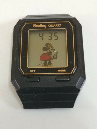 Vintage Minnie Mouse Bradley Quartz Lcd Watch Repair