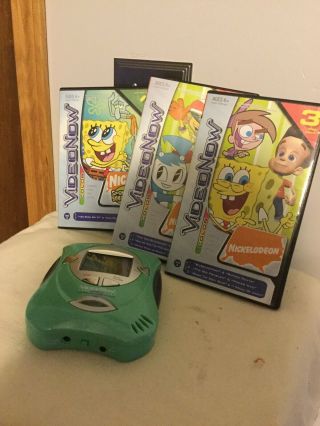 Video Now Color Personal Video Player With 7 Nickelodeon Discs Euc “aqua”