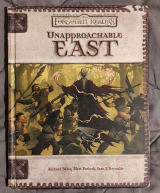 D&d Forgotten Realms Unapproachable East Campaign Accessory,  D20 Hc Book 3.  0 3.  5