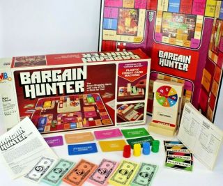 Vintage Bargain Hunter Board Bame By Milton Bradley,  1981,  4109 - L1,  Complete