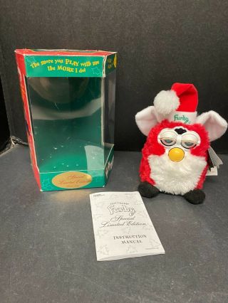 Christmas Furby 1999 Special Limited Edition Tiger Electronics Santa