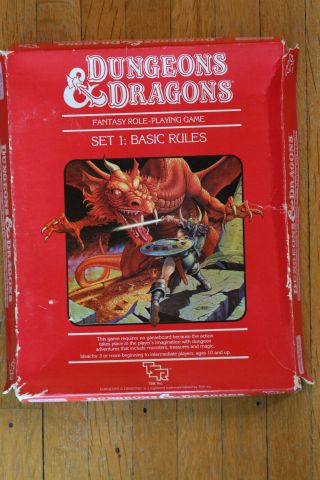 Dungeons And Dragons Basic Rules Set 1 - 1st Printing W/ Box