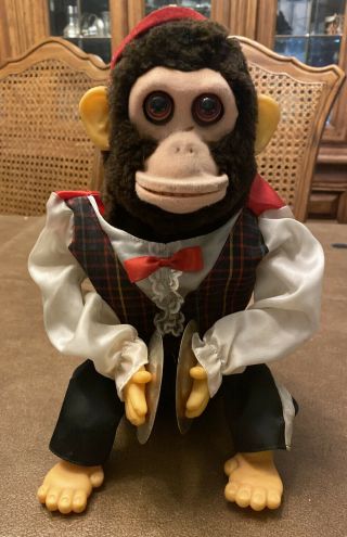 Vintage Daishin Musical Jolly Chimp Monkey