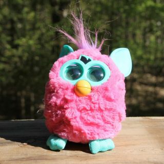 Pink Furby Boom Pink & Teal Blue Hasbro 2012 Electronic Interactive Toy
