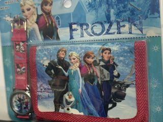 Frozen Children ' s Kid ' s Watch and Wallet Set For Gift - Present 2