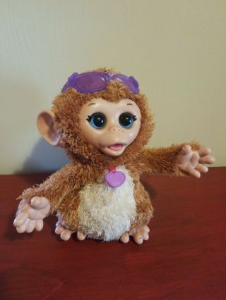 Hasbro Fur Real Friends Baby Cuddles My Giggly Pet Monkey - Interactive Dancing