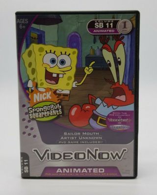 Videonow Pvd Disc Nick Spongebob Squarepants - " Sailor Mouth " & " Artist Unknown "