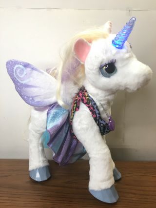 Fur Real Friends Starlily My Magical Unicorn Interactive Toy Lights Hasbro 2014