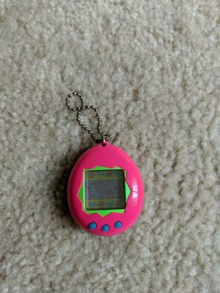 1997 Tamagotchi Virtual Reality Pet Green And Pink