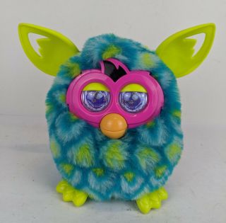 Hasbro Furby Boom Teal Blue Lime Green Interactive Electronic Toy Led Eyes