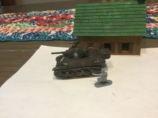 Bolt Action 1/56 U S Army M 3 Printed Stuart Lite Tank Painted & Weathered