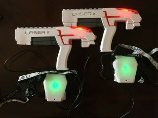 Laser X Two Player Laser Gaming Set (88016) 1.  A3 2 Guns And 2 Hit Kits