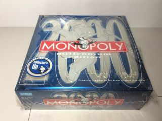 Monopoly 2000 Millennium Edition 1998 Collectors Tin Holographic Translucent