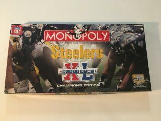 Monopoly Steelers Superbowl Xl Champion Edition 100 Complete Steelers Monopoly