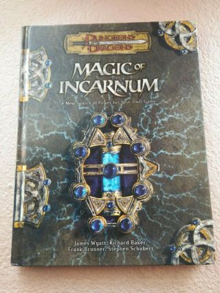 D&d 3.  5 Magic Of Incarnum Hc - 1st Print Dungeons & Dragons Wotc