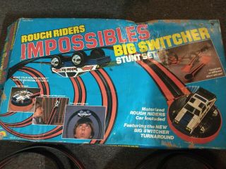 Vintage Toy Rough Riders Impossibles Big Switcher Stunt Car Set Complete