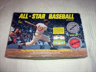 Vintage 1968 All Star Baseball Game Board Game Cadaco Inc Made In Chicago