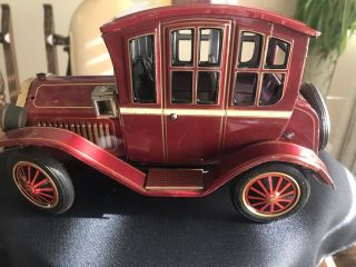 Vintage 1950s Rosko B/O Grand - Pa Car 1440 Tin Litho Battery Operated Made Japan 3