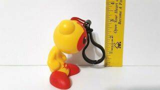 U.  B.  FUNKEYS RED YELLOW BACK PACK CLIP CAKE TOP WENDYS MEAL TOY FIGURE GIFT IDEA 2