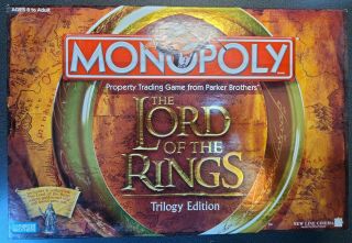 Monopoly Lord Of The Rings Trilogy Edition - Unplayed Complete Open Box
